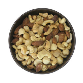 Mixed Nuts: Almonds, Brazil, Cashew, Macadamia (Roasted Salted)